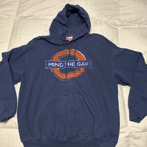 Mind the Gap Navy Hoodie
